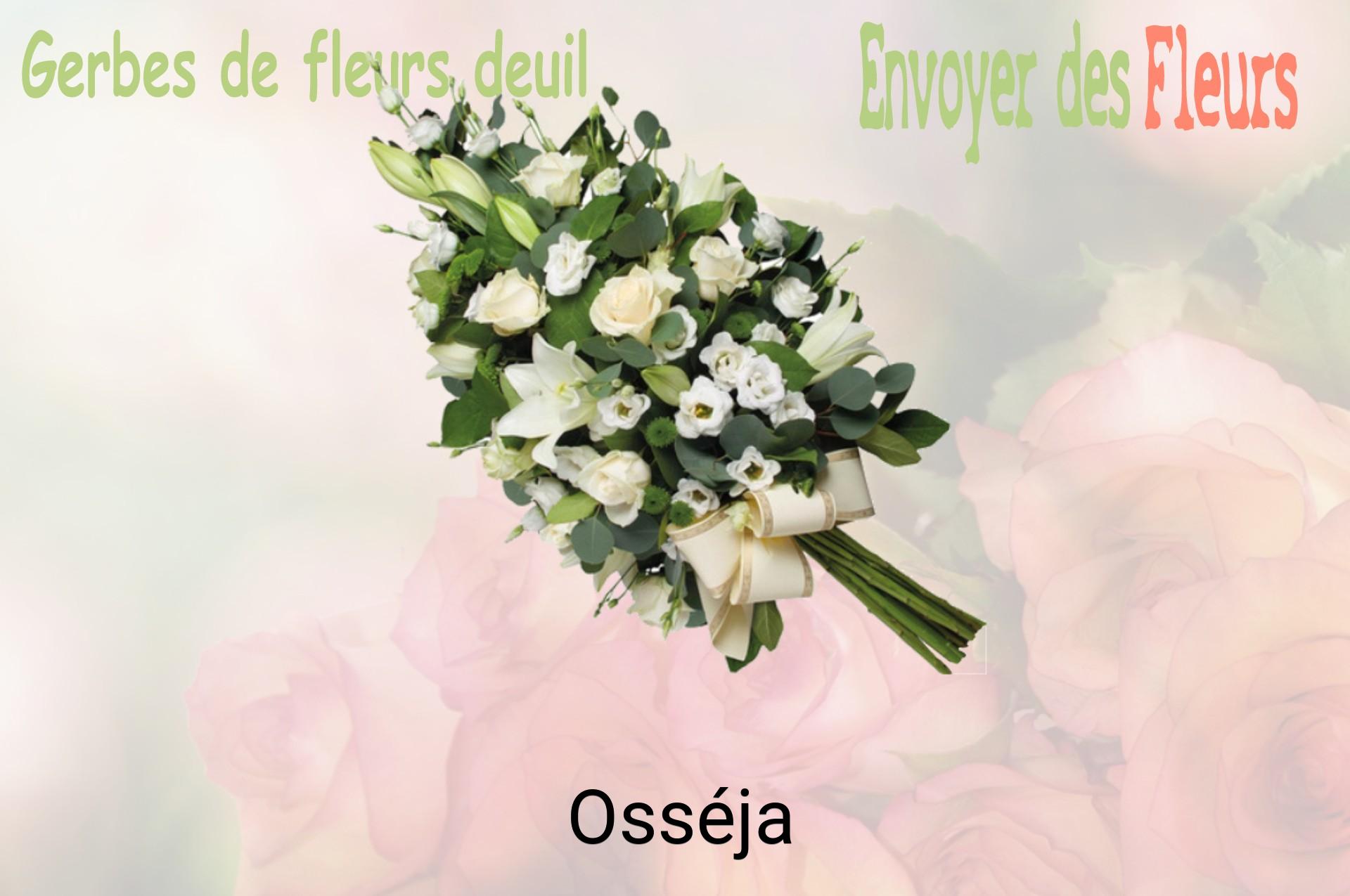 Gerbe de fleurs de deuil livrée à Osséja